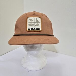 DRAKE Waterfowl x Lost Hat DDTF Goat Rope Cap Snapback Adjustable‎ Terracota